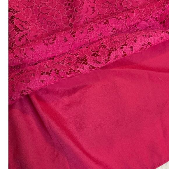 J.Crew Womens XS Pink Floral Lace Top Ruffle Sleeve Reimagined Collection - Picture 9 of 11